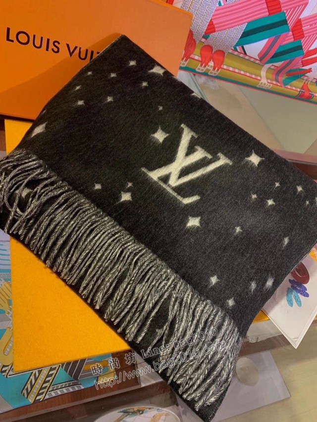 Louis Vuitton圍巾 路易威登Monogram圖案星星圍巾 LV情侶款圍巾  mmj1642